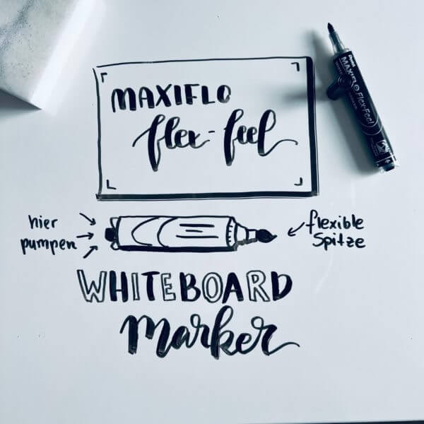Pentel Maxiflo Flex-Feel Whiteboard-marker schwarz