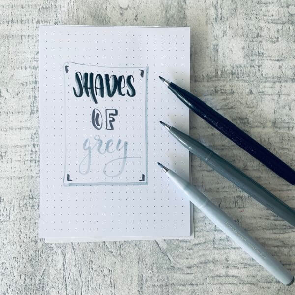 Handletterin Brush Sign Pen - Shadow Edition use