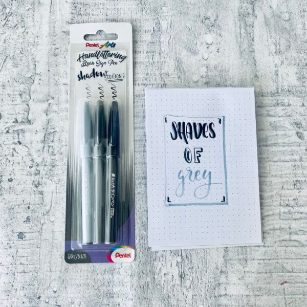 Handletterin Brush Sign Pen - Shadow Edition use