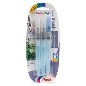 PENTEL®+Aquash+Brush+Wasserpinsel+3er-Set