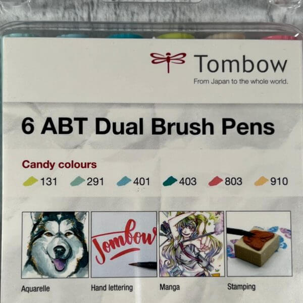 6 ABT Dual Brush Pens Candy colours-Roundup