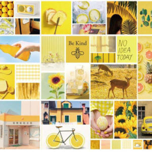 Washi Sticker Collage yellow