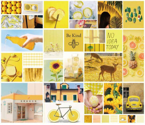 Washi Sticker Collage yellow