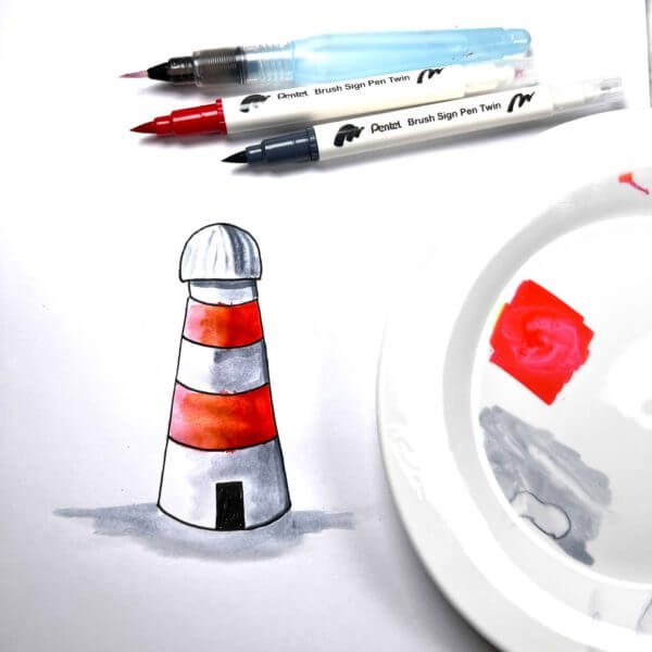 Pentel Sign Pen TWIN